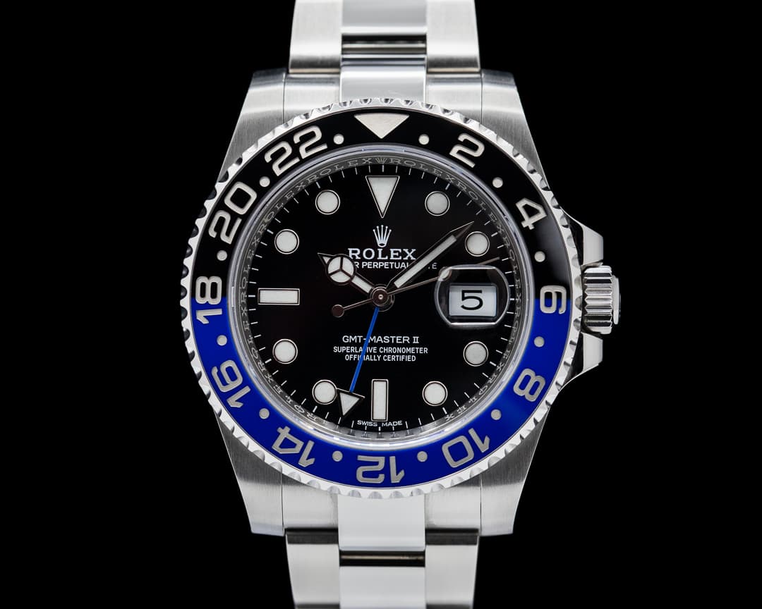 Rolex GMT Master II 116710 Ceramic Batman SS Oyster Bracelet