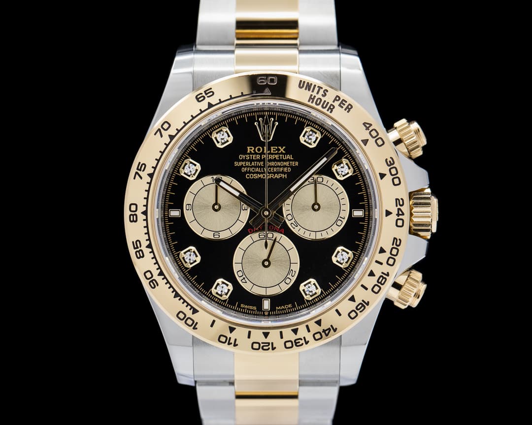 Rolex Daytona Black Dial Diamonds 18K / SS 2024