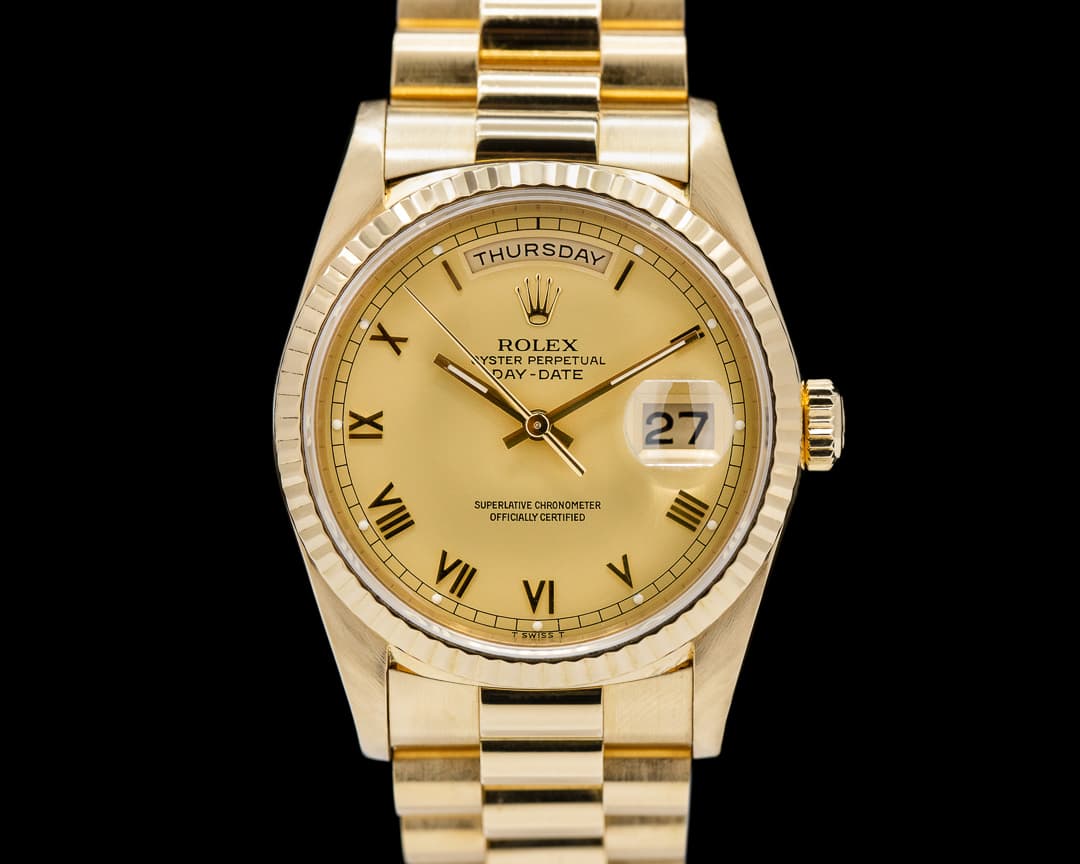 Rolex Day Date President 18K YG Roman Dial