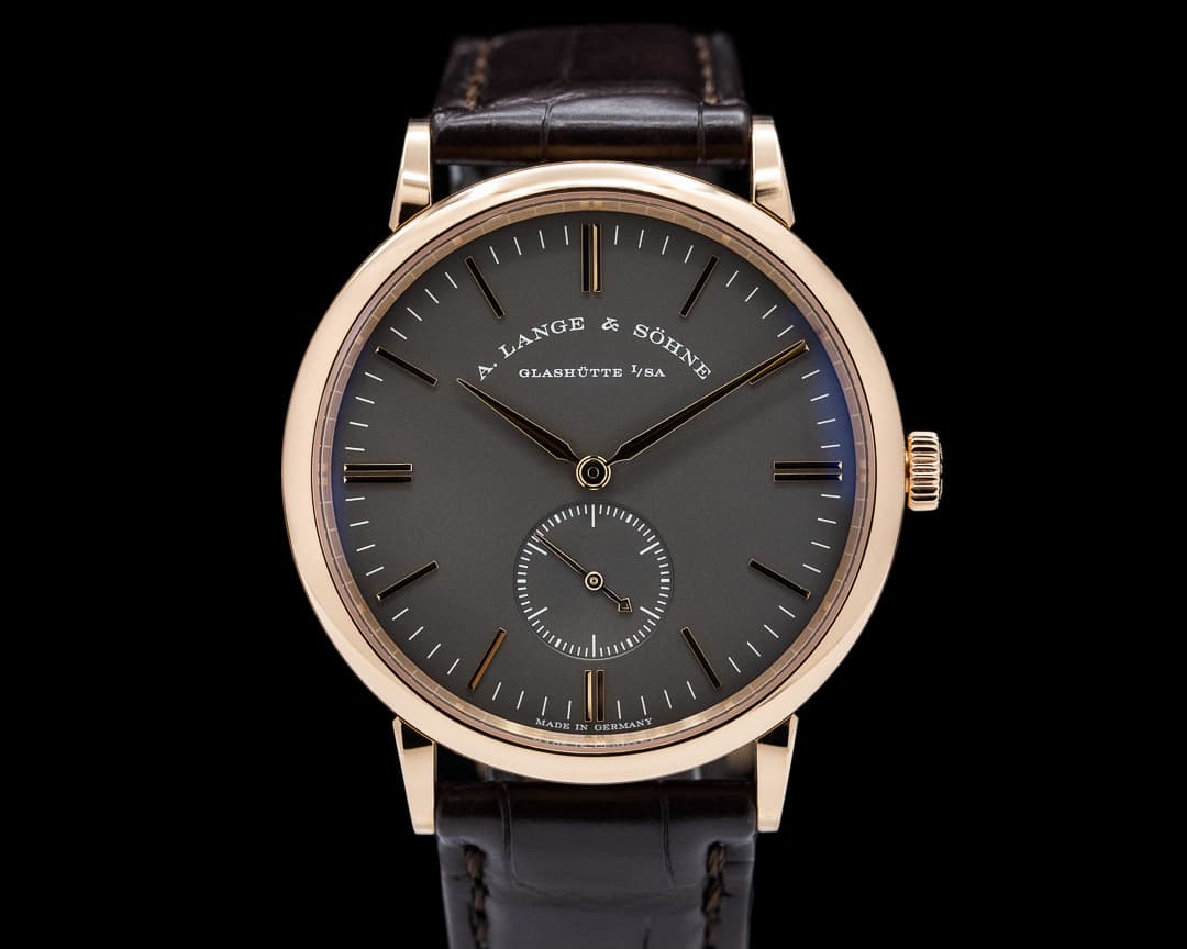 A. Lange and Sohne Saxonia Manual Wind 18K Rose / Grey Dial BOUTIQUE SERVICED