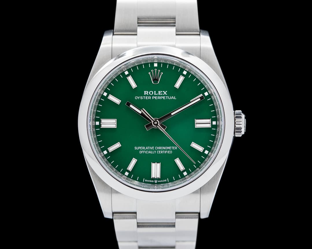 Rolex Oyster Perpetual 126000 36MM SS Green