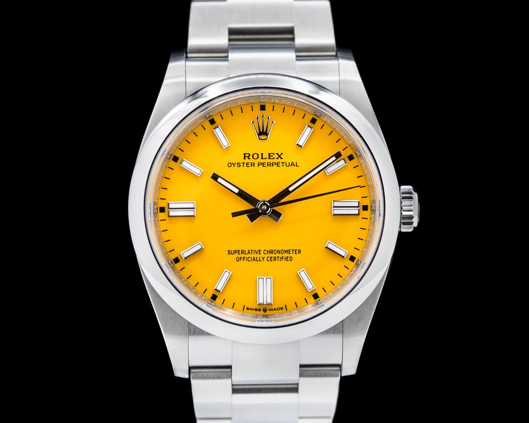 Rolex Oyster Perpetual 126000 36mm SS / Yellow Dial
