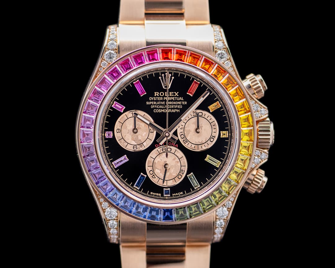Rolex Daytona 116595 RAINBOW / Rose Gold Black Dial 116595RBOW UNWORN