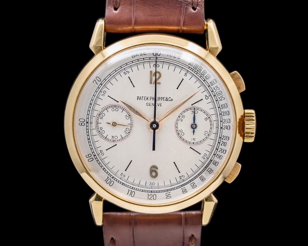 Patek Philippe 1579 Vintage Chronograph 18K Yellow First Series