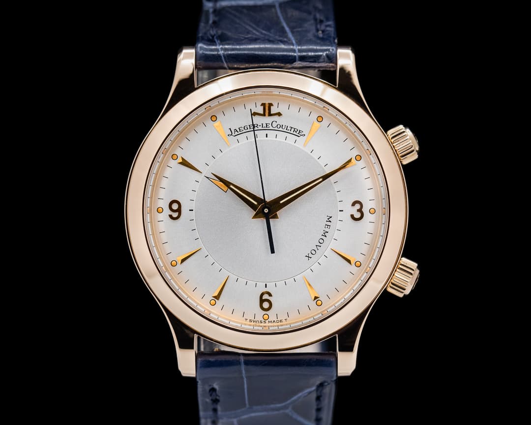 Jaeger LeCoultre Master Memovox Silver Dial 18k Rose Gold