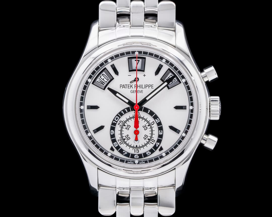 Patek Philippe Annual Calendar 5960 Chronograph SS Silver Dial
