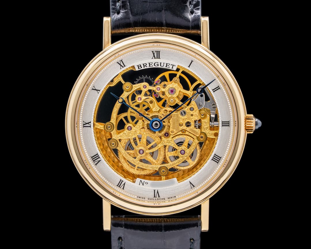 Breguet Ultra Slim Skeleton Dial Jubilee YG RARE