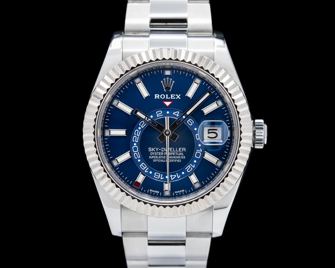 Rolex Sky Dweller Stainless Steel Blue Dial / Oyster Bracelet