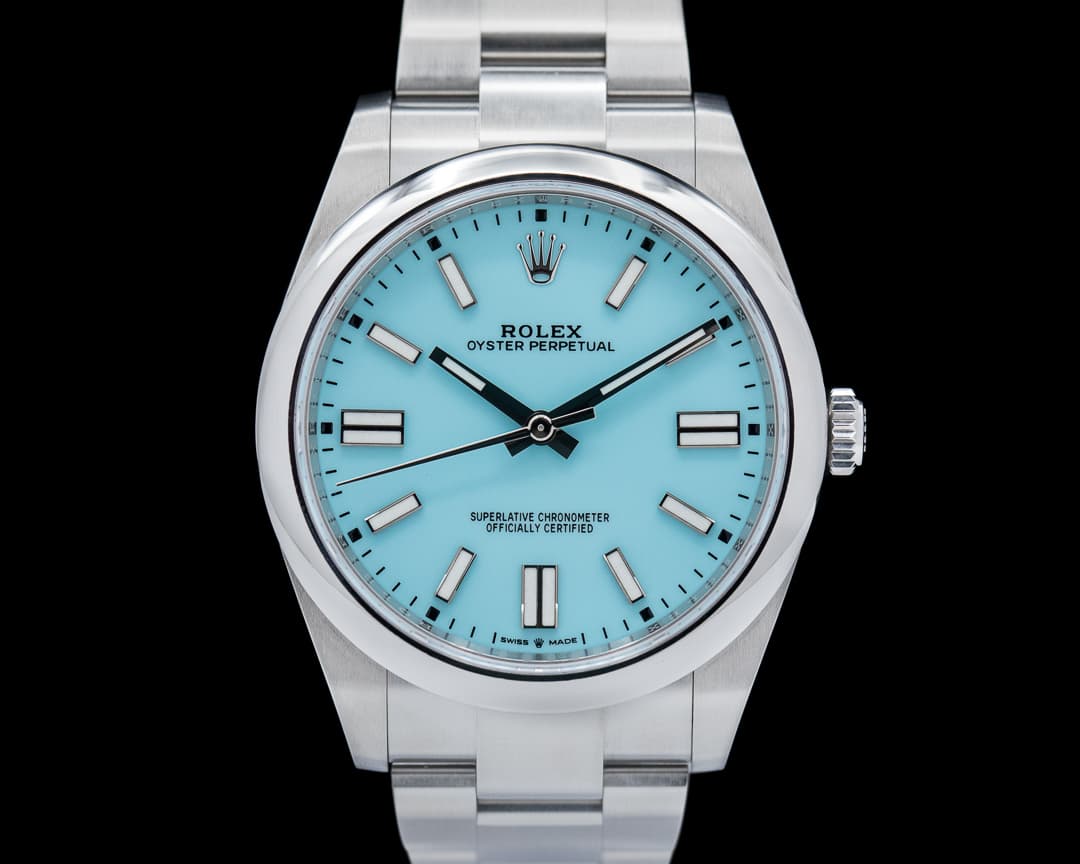 Rolex Oyster Perpetual 124300 41mm SS / Turquoise "Tiffany" Dial