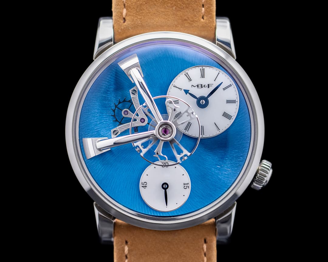 MB&F LM101 Legacy Machine SS / Blue Dial