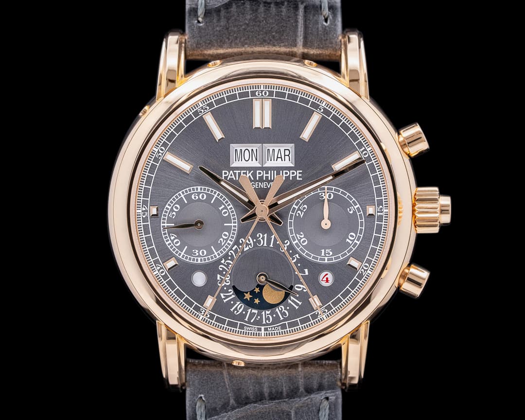 Patek Philippe 5204R Split Second Perpetual Calendar Slate Gray Sunburst UNWORN