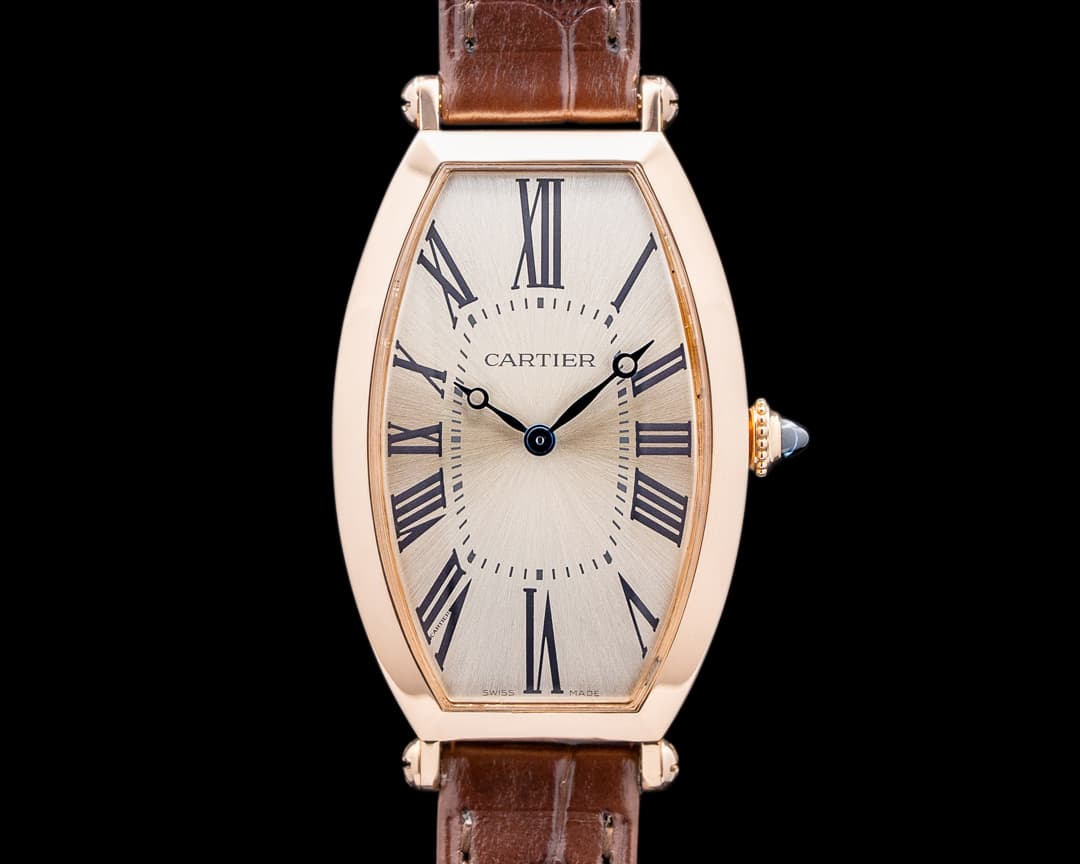 Cartier Tonneau Large Manual Wind 18k Rose Gold WGTN0006