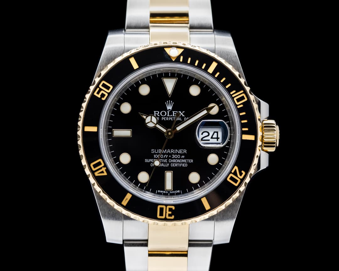 Rolex Submariner 116613LN Ceramic Black Dial 18K / SS