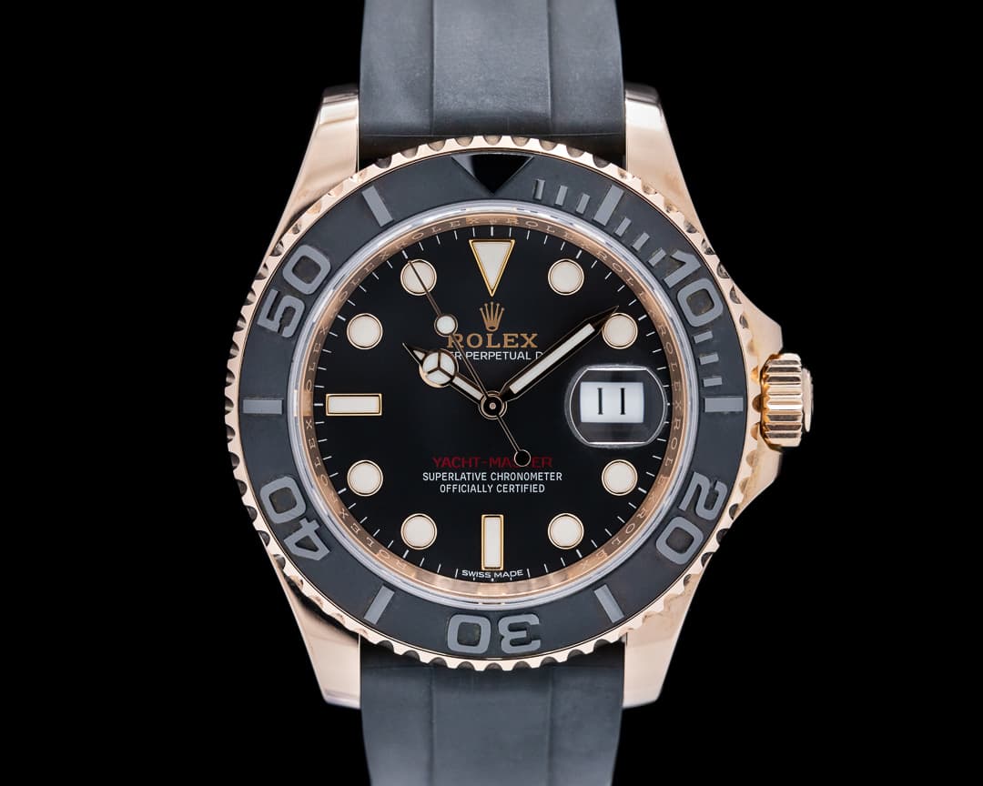 Rolex Yacht Master 116655 18K Rose Gold / Rubber 40MM