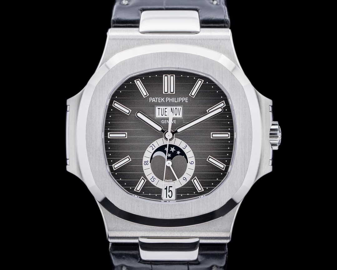 Patek Philippe Nautilus Annual Calendar 5726 Moon SS Grey Dial