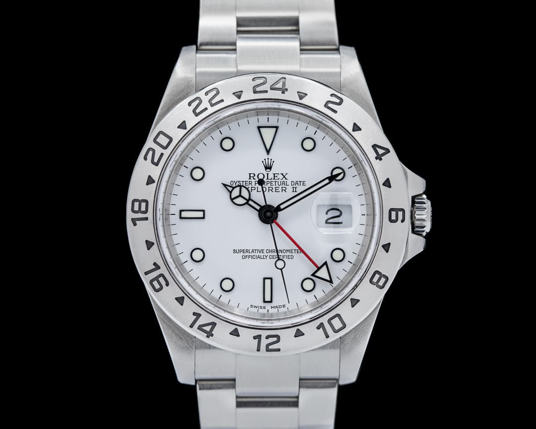 Rolex Explorer II SS White Dial 16570