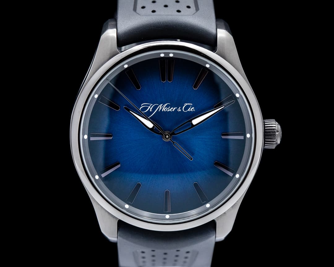 H. Moser & Cie. Pioneer Center Seconds SS Funky Blue Fume