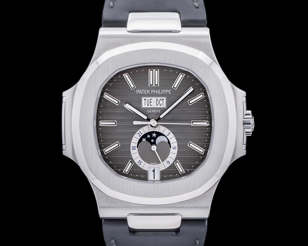 Patek Philippe Nautilus Annual Calendar 5726 Moon SS Grey Dial
