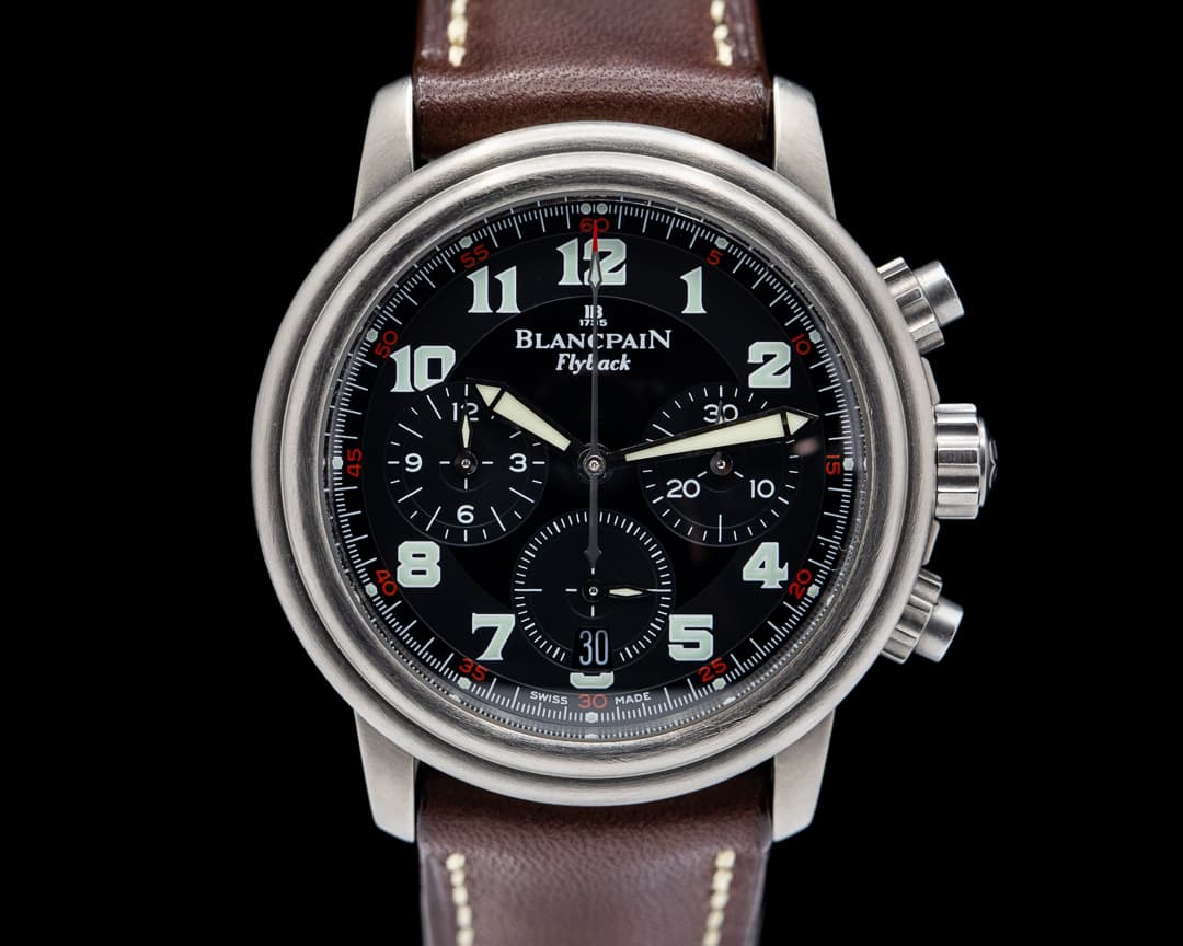 Blancpain Leman Flyback Chronograph Titanium / Black Dial