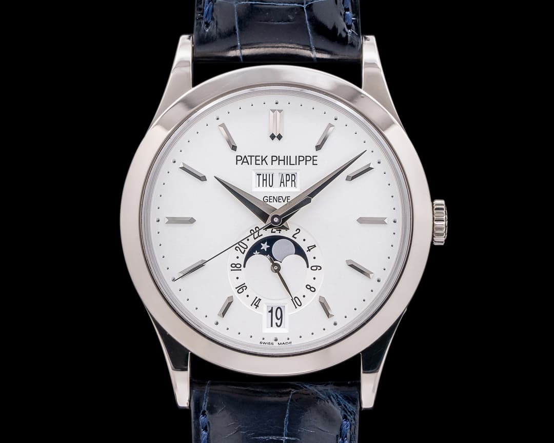 Patek Philippe Annual Calendar 5396G 18k White Gold Silver Dial