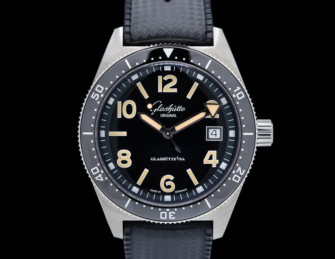 Glashutte Original SeaQ Black Dial SS