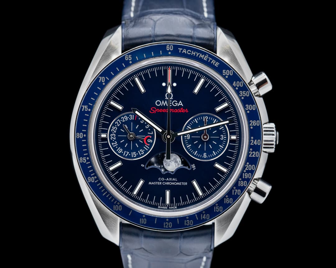 Omega Speedmaster Automatic Moon Blue Dial