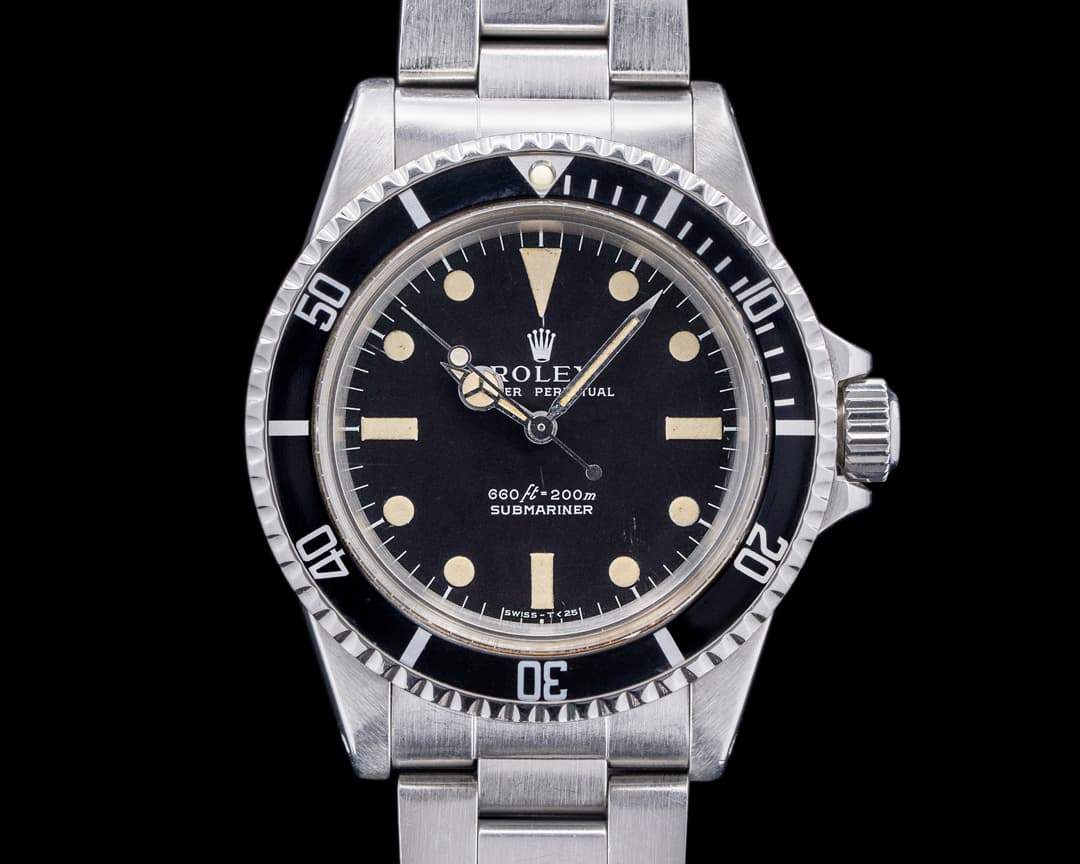 Rolex 5513 Vintage Submariner SS Black Serif Matte Dial Circa. 1978