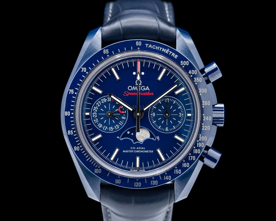Omega Speedmaster Professional Moonphase "Blue Side of the Moon"