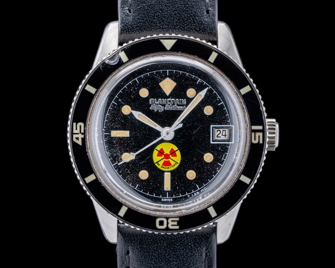 Blancpain Vintage Fifty Fathoms Aqualung NO RADIATION Circa 1960's 36MM