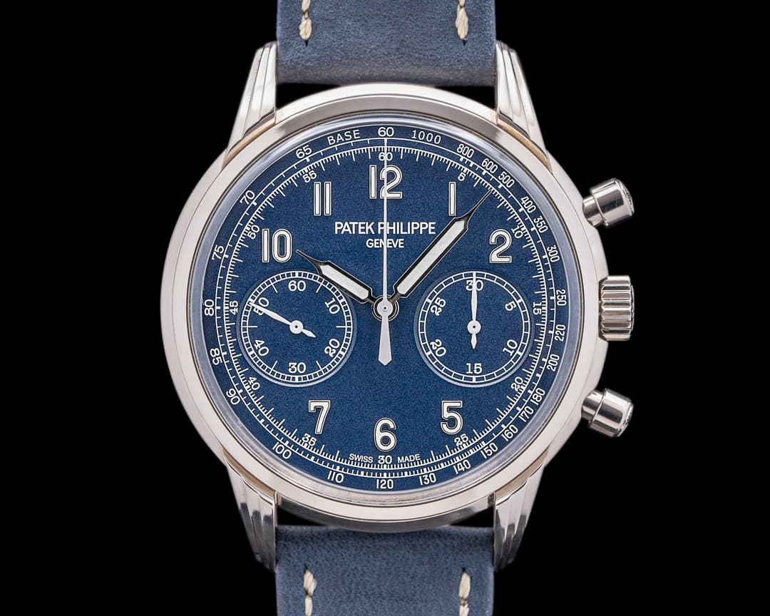 Patek Philippe Chronograph 5172G 18K White Gold Blue Dial