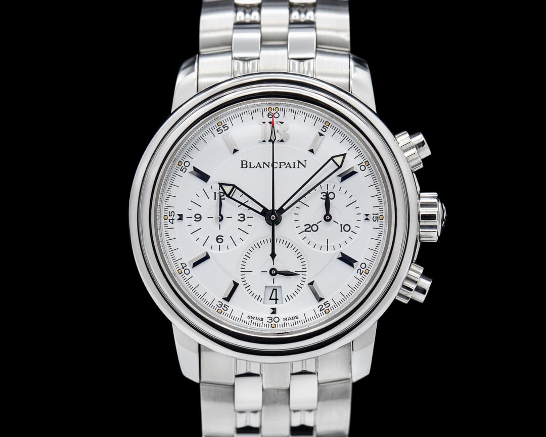 Blancpain Leman Chronograph SS White Dial