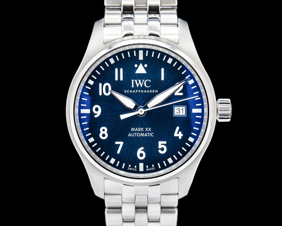 IWC Mark XX SS Bracelet Blue Dial