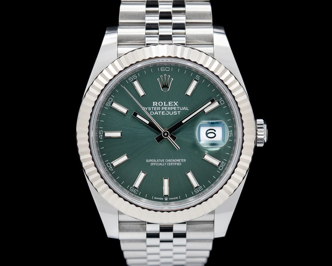 Rolex Datejust 41 Mint Stick Dial / Jubilee Bracelet
