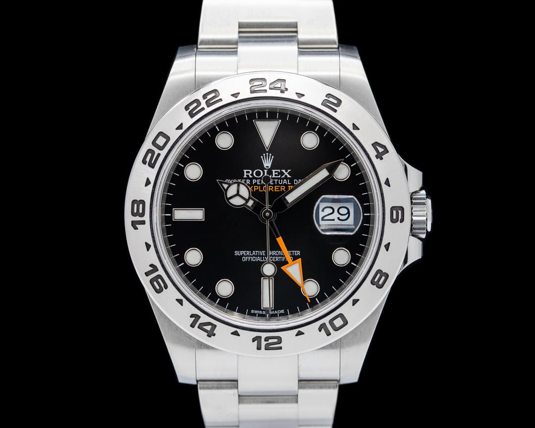 Rolex Explorer II Black Dial SS
