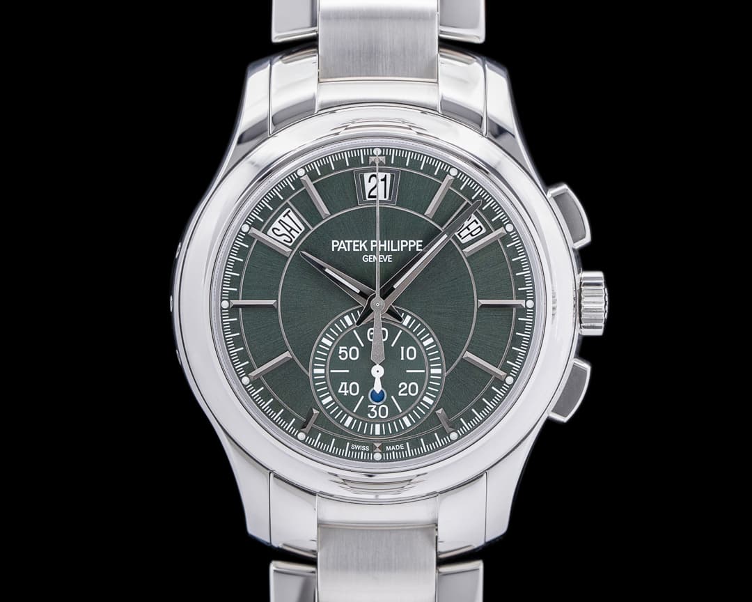 Patek Philippe 5905/1A Chronograph Annual Calendar Green Dial SS
