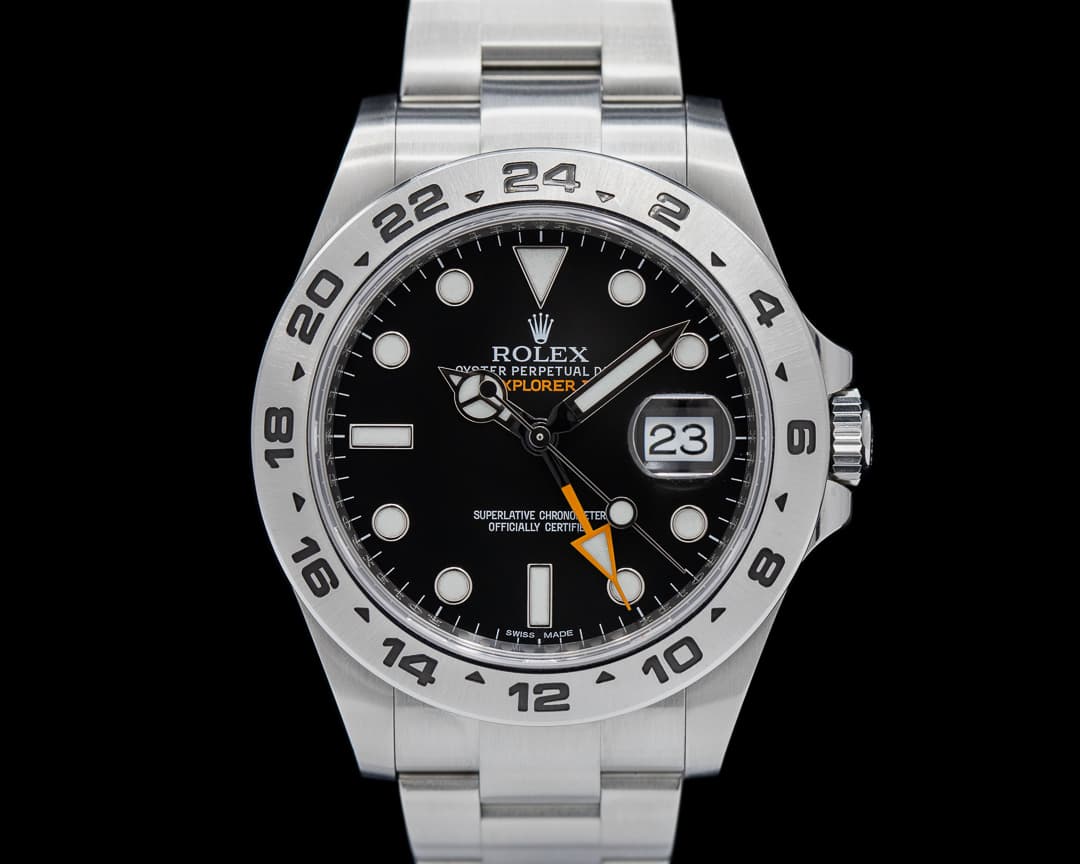 Rolex Explorer II Black Dial SS