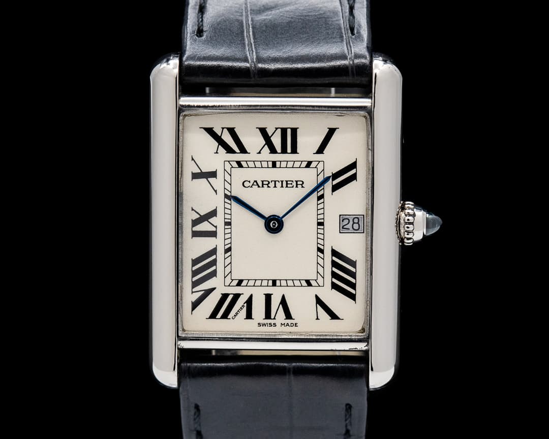 Cartier Tank Louis Medium 18K White Gold Quartz