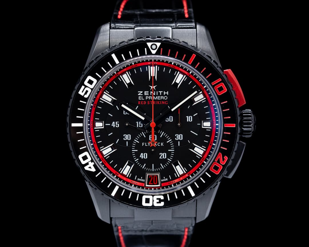 Zenith El Primero Stratos Flyback Chronograph Striking Tenth Chronograph Black