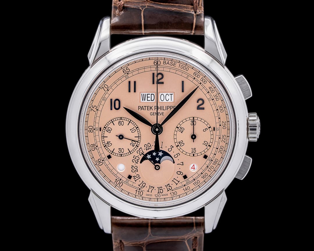 Patek Philippe 5270P Perpetual Calendar Chronograph Platinum Salmon Dial