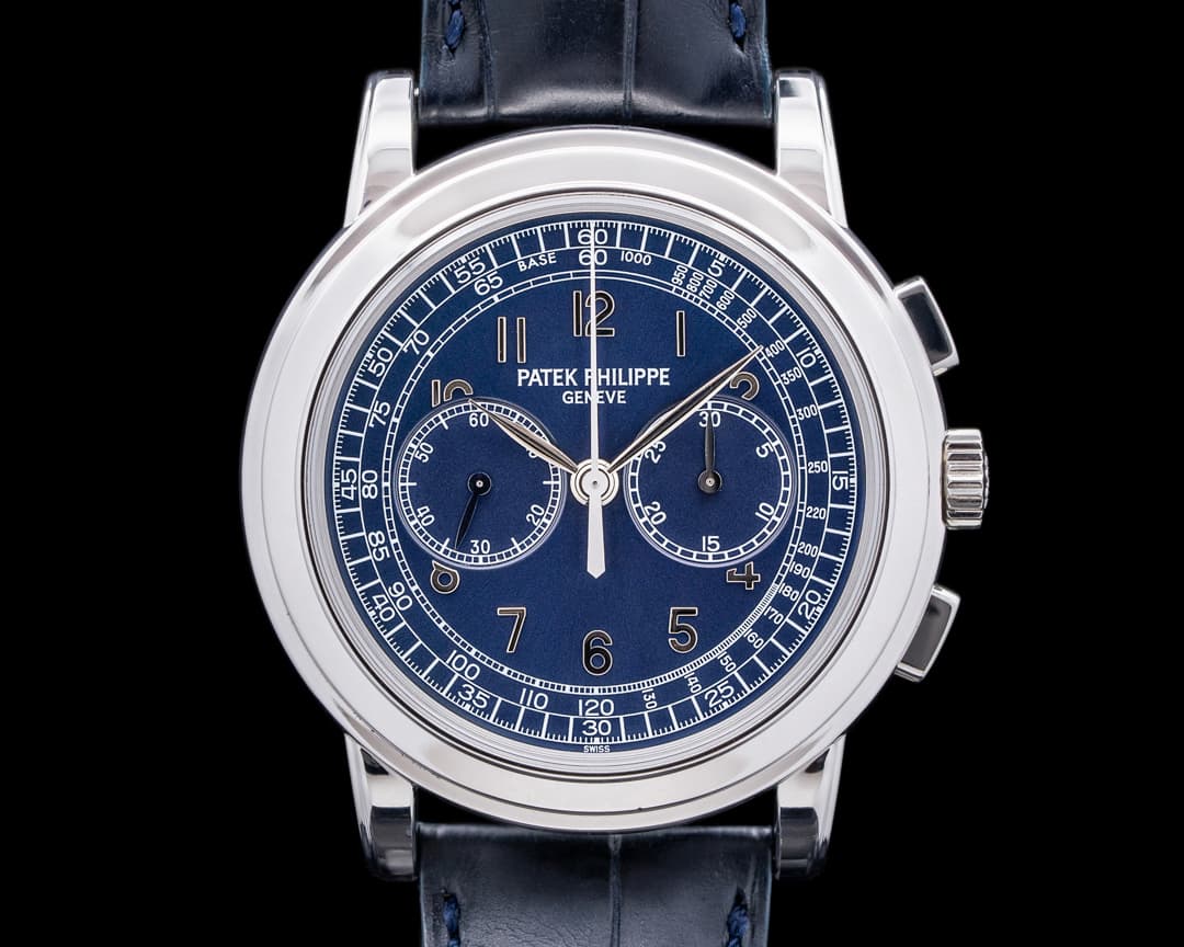 Patek Philippe 5070P Platinum Blue Dial Chronograph