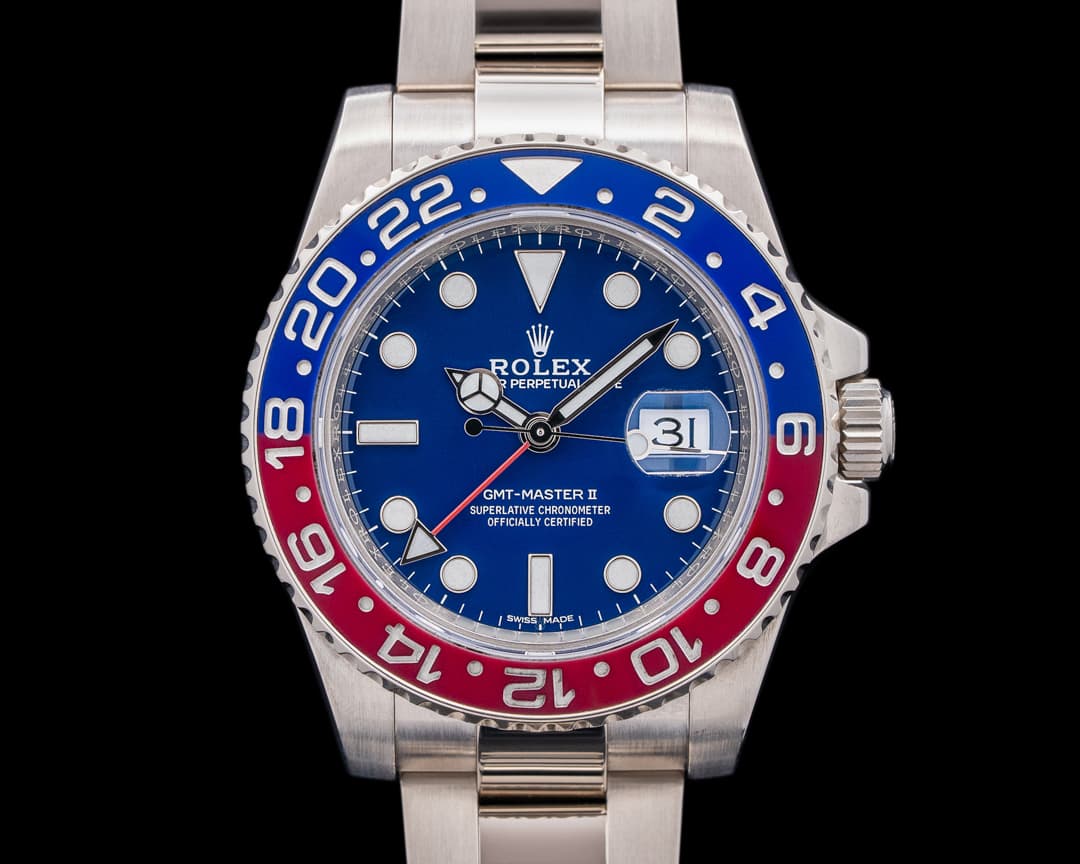 Rolex GMT Master II 116719 Ceramic "Pepsi" 18K WG / Blue Dial