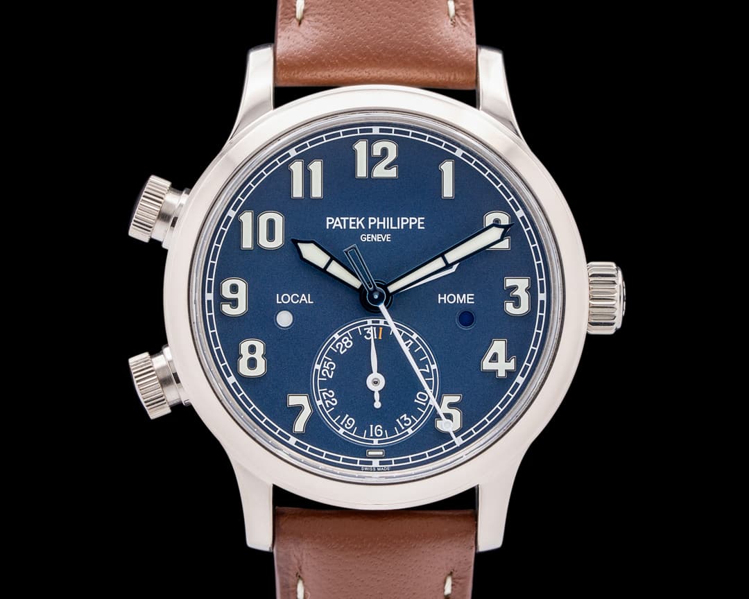 Patek Philippe Mid Size 7234G Calatrava Pilot Travel Time