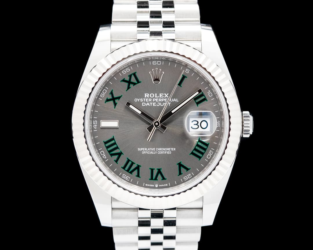 Rolex Datejust 41 Rhodium Wimbledon Dial Jubliee