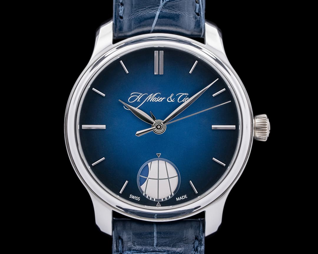 H. Moser & Cie. Endeavour Perpetual Moon Platinum Blue Dial