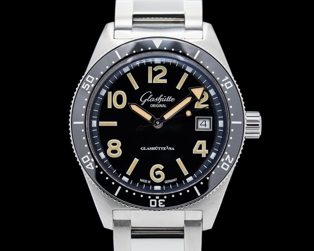 Glashutte Original SeaQ Date Black Dial SS / Bracelet