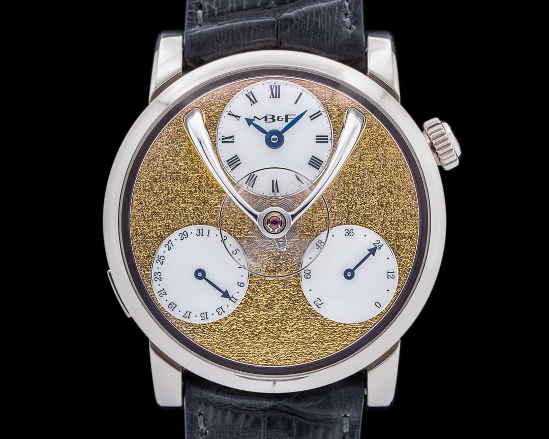 MB&F Legacy Machine SPLIT ESCAPEMENT White Gold / Yellow Frost