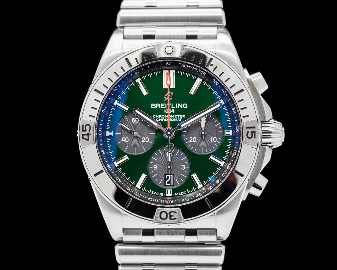 Breitling Chronomat B01 42mm SS Green Dial