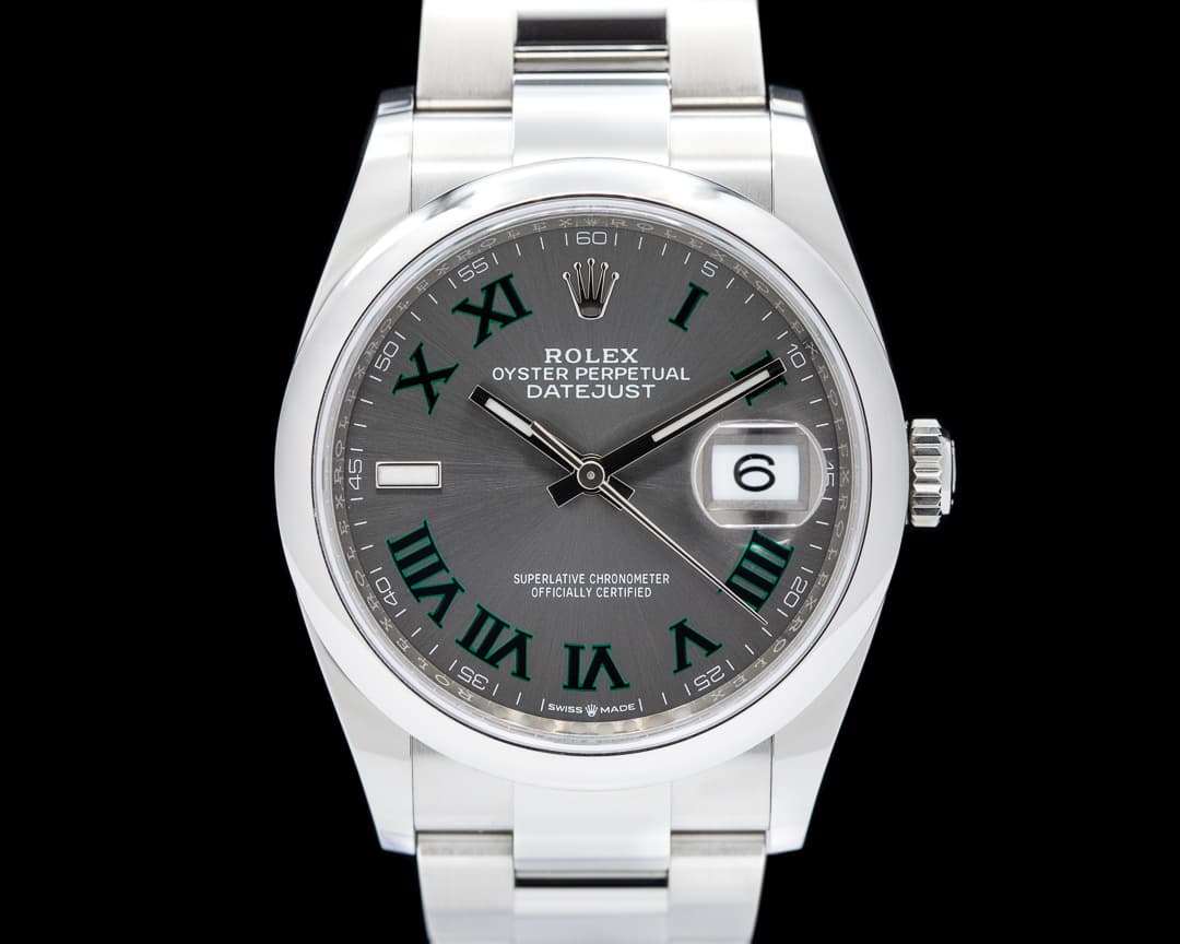 Rolex Datejust 36 126200 Wimbledon Roman Dial SS/Oyster UNWORN