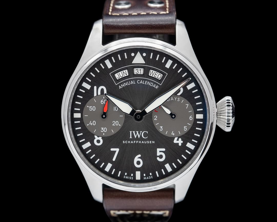IWC Big Pilot Annual Calendar Spitfire SS / Grey Dial