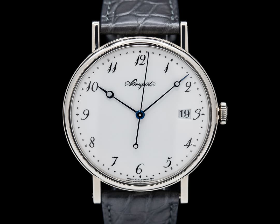 Breguet Classique 5177BB Automatic Enamel Dial 18K White Gold